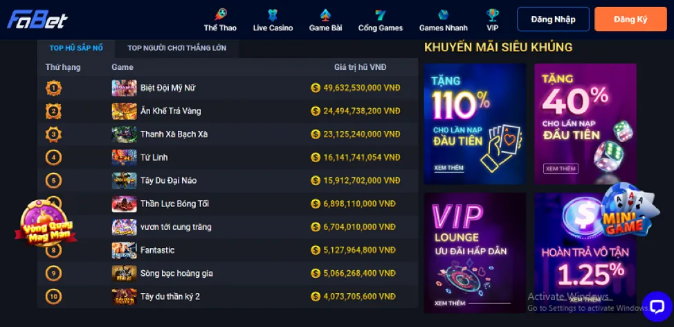 Thưởng chào mừng S8bet